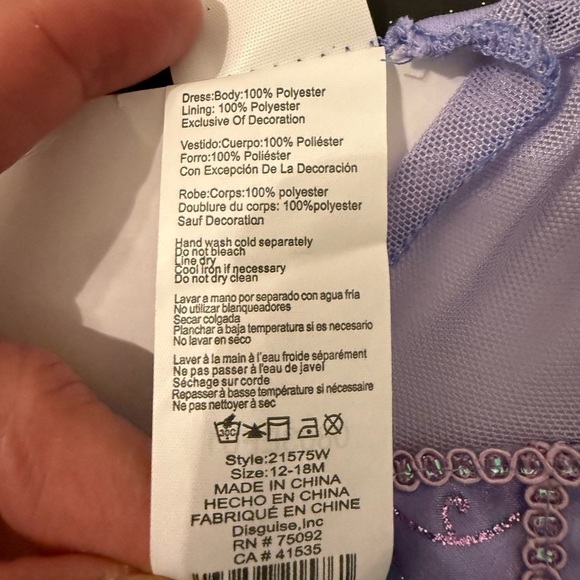 Infant Ariel costume tutu dress with character cameo NIP Ages 12-18 months - Picture 11 of 11